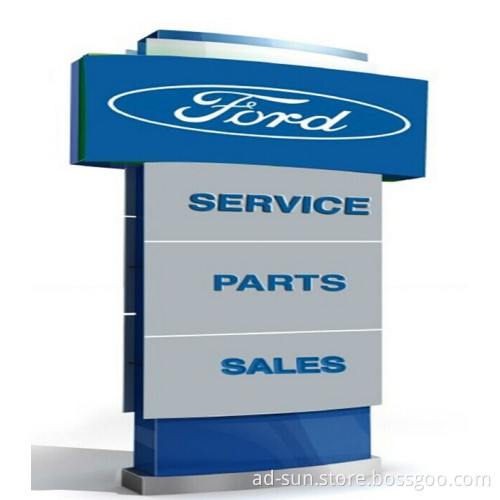 Gas Station Standing Pylon Signs